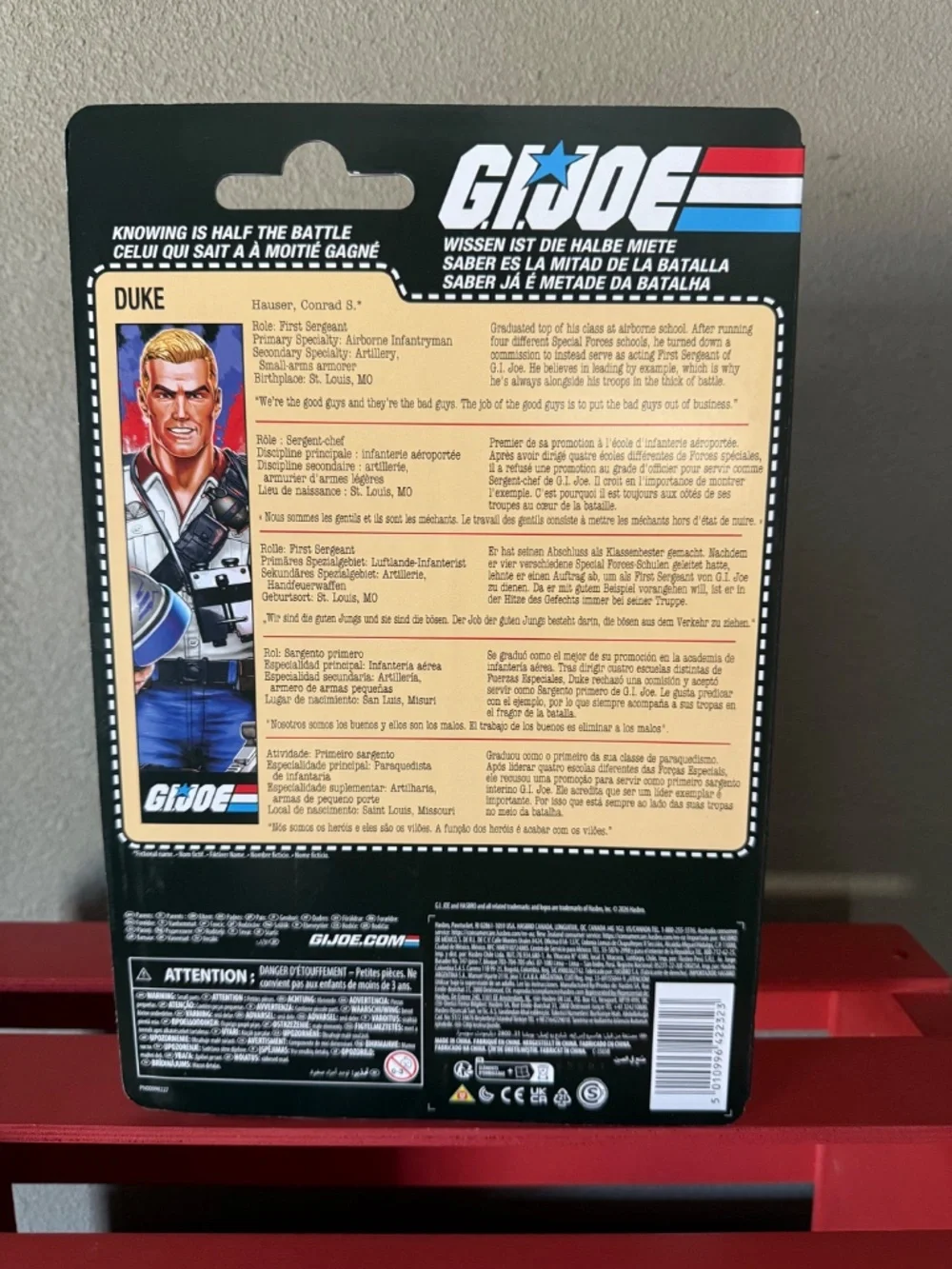 GI Joe Classified Retro Cardback USA Duke America 250th Figure Walmart Exclusive